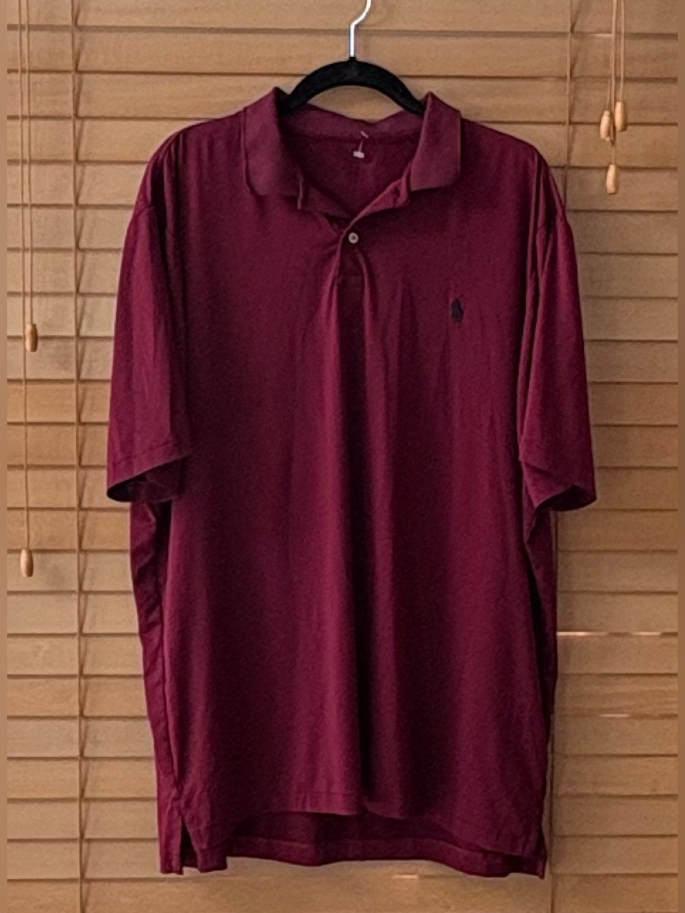 Polo Ralph Lauren Maroon Performance Polo Shirt - Men's XL